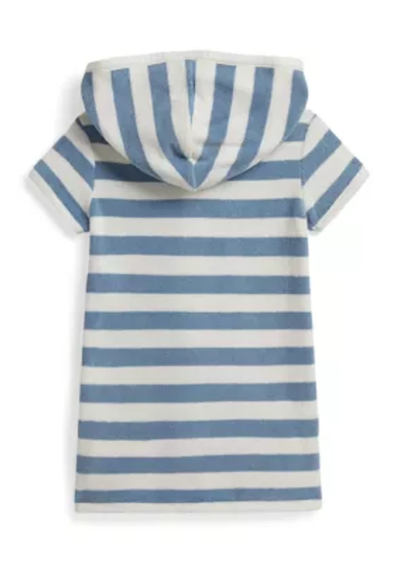 Baby Boys Striped Terry Hooded Cover-Up