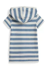 Baby Boys Striped Terry Hooded Cover-Up