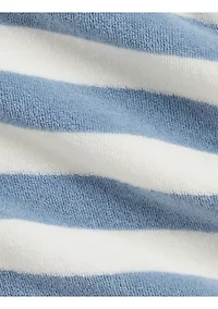 Baby Boys Striped Terry Hooded Cover-Up