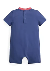 Baby Boys Polo Bear Cotton Jersey Shortall