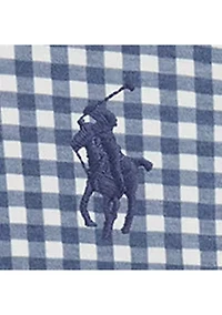 Baby Boys Gingham Cotton Footed Coverall