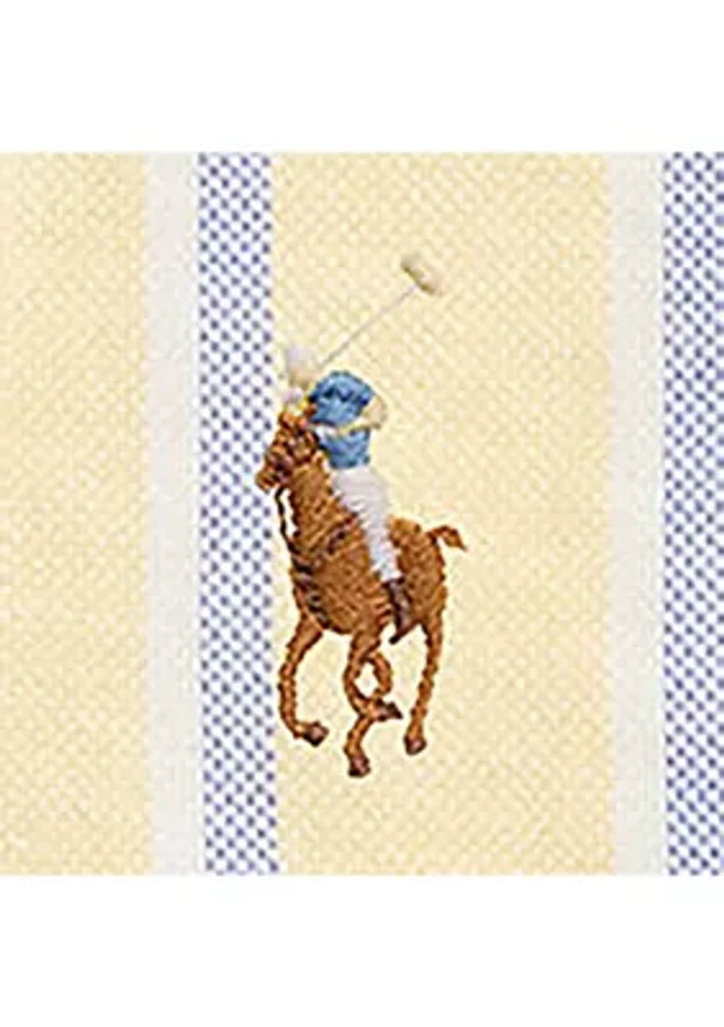 Baby Boys Striped Cotton Oxford Shirt & Short