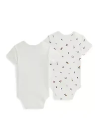 Baby Boys Polo Bear Cotton Bodysuit 2-Pack