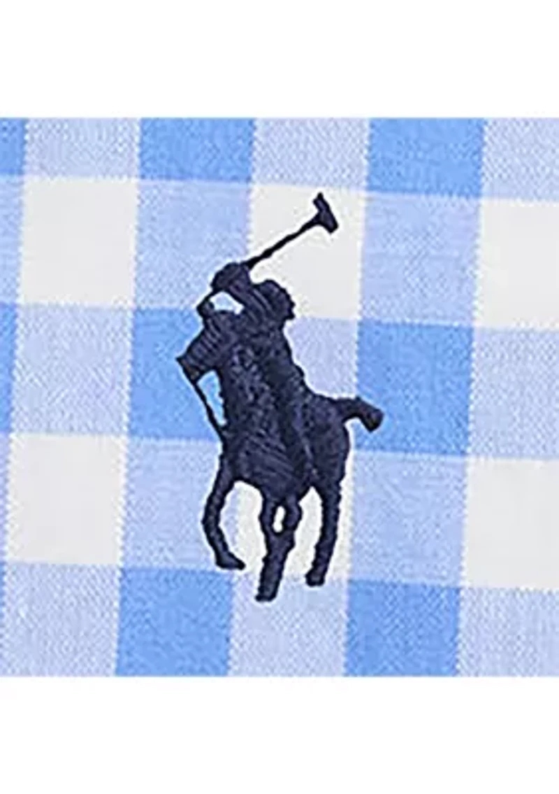 Baby Boys Gingham Cotton Poplin Bodysuit