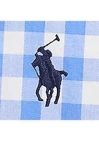 Baby Boys Gingham Cotton Poplin Bodysuit