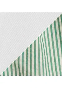 Baby Boys Knit Oxford Shirt & Seersucker Short