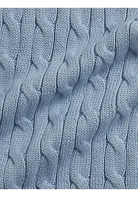 Baby Boys Cable-Knit Cotton Polo Shortall