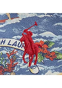 Baby Boys Tropical-Print Terry Hoodie & Short