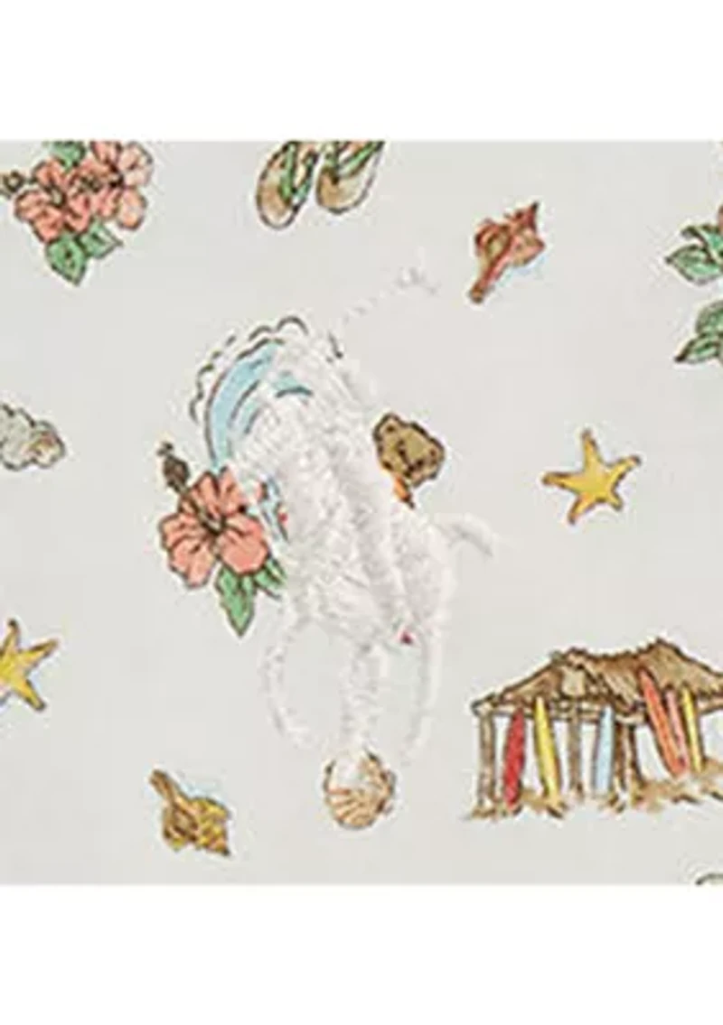 Baby Boys Polo Bear Cotton Bubble Shortalls