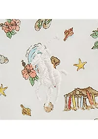 Baby Boys Polo Bear Cotton Bubble Shortalls