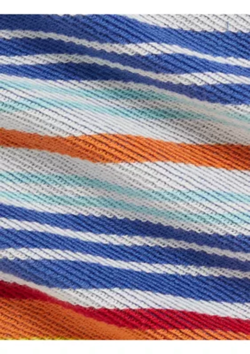 Baby Boys Striped Cotton Terry Hoodie & Short