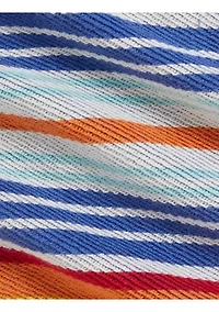 Baby Boys Striped Cotton Terry Hoodie & Short
