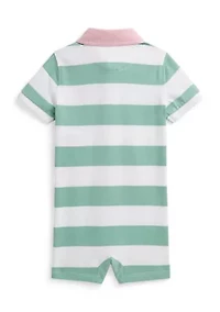 Baby Boys Striped Cotton Rugby Shortall