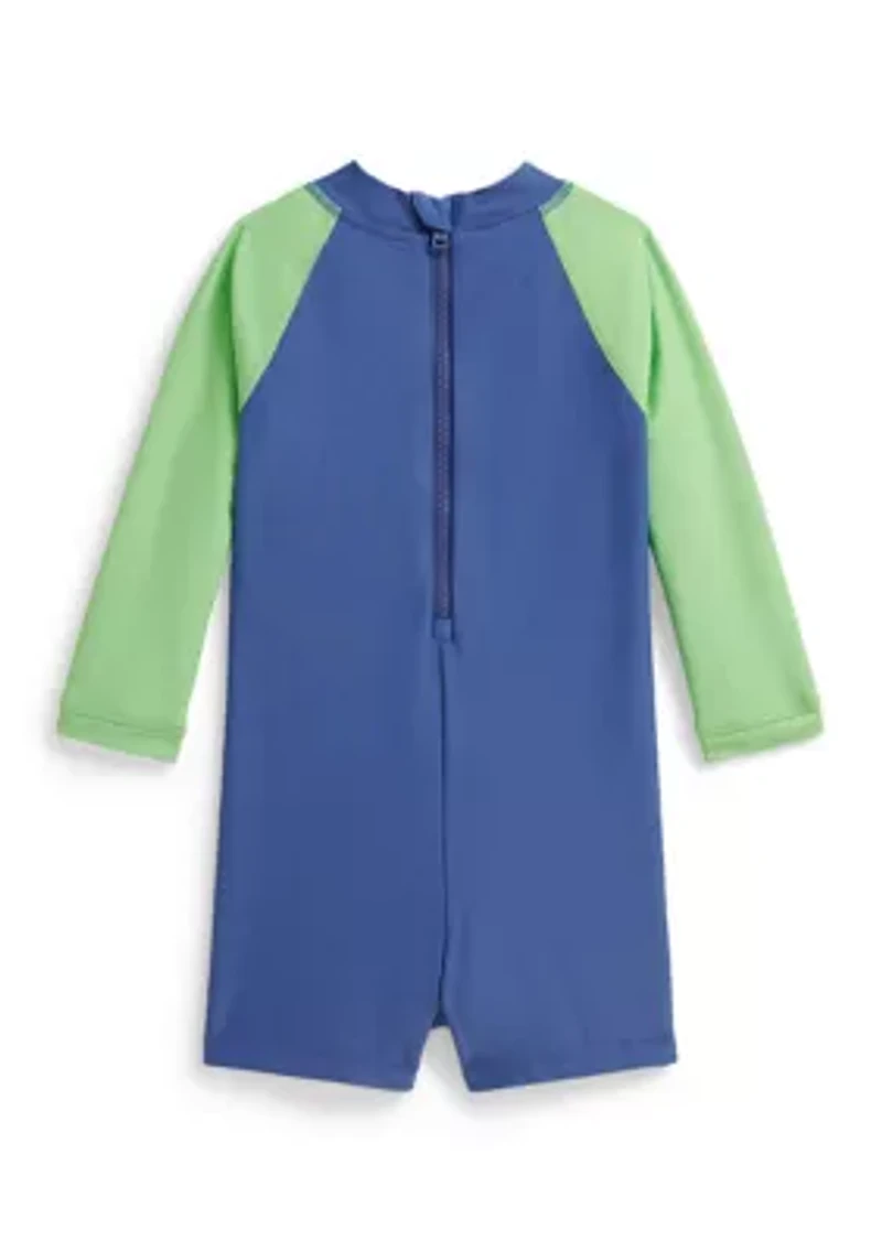 Baby Boys Polo Bear Rash Guard Shortall