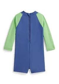 Baby Boys Polo Bear Rash Guard Shortall