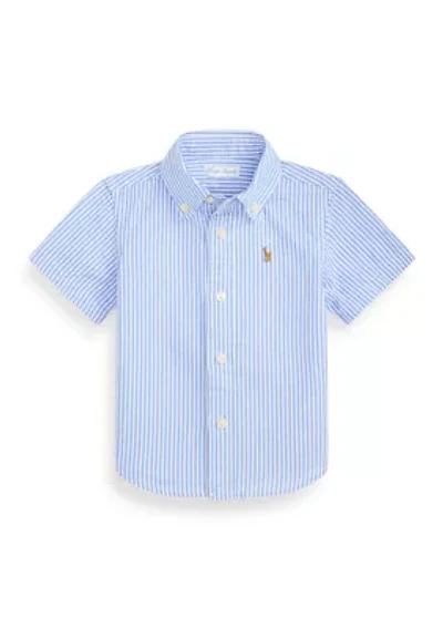 Baby Boys Striped Cotton Seersucker Shirt