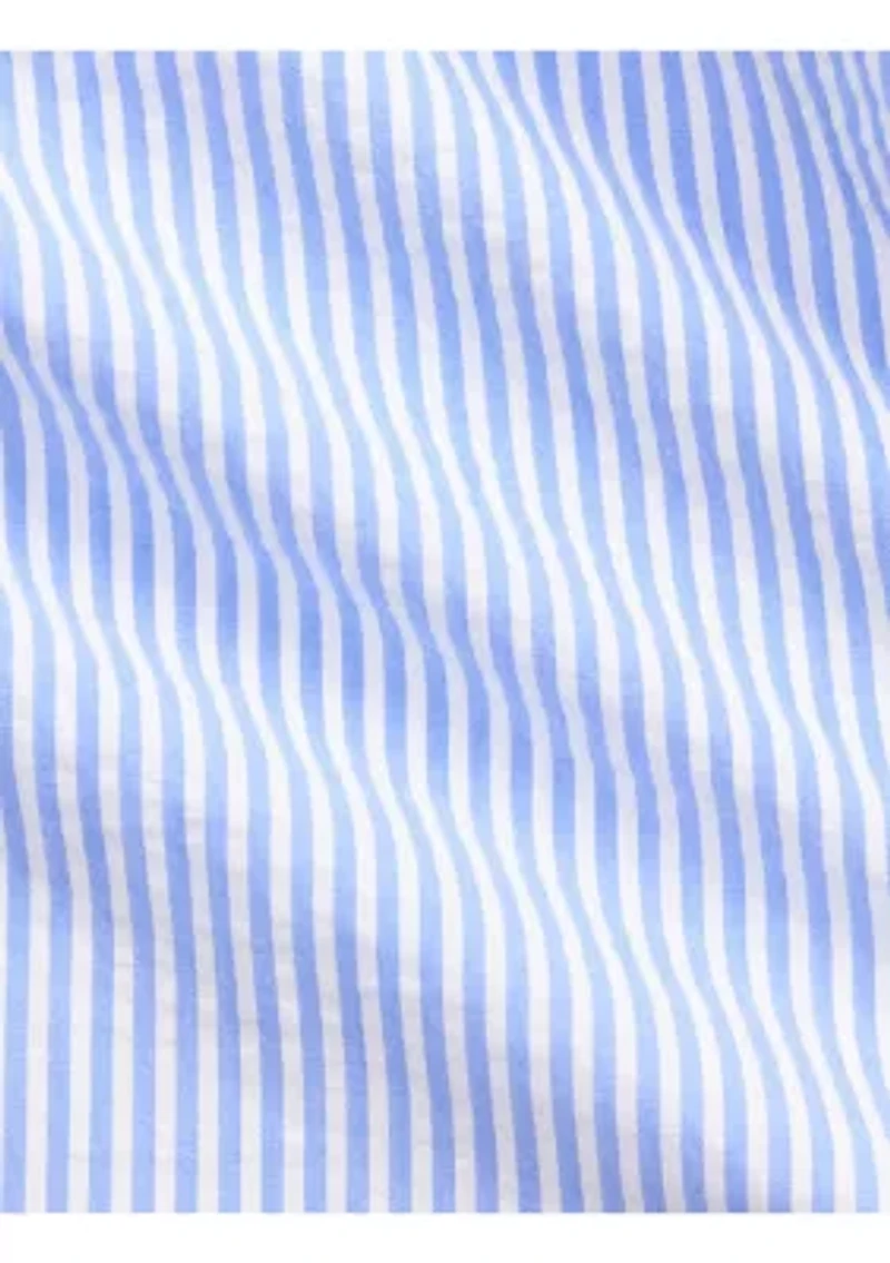 Baby Boys Striped Cotton Seersucker Shirt