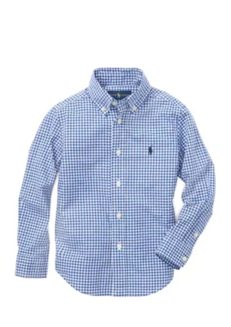 Toddler Boys Cotton Poplin Sport Shirt