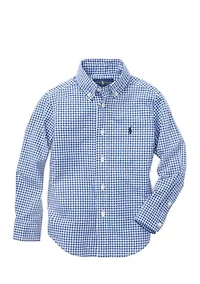 Toddler Boys Cotton Poplin Sport Shirt