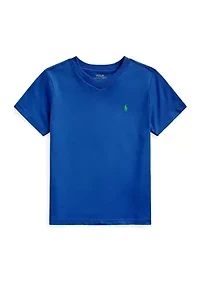 Toddler Boys Cotton Jersey V-Neck T-Shirt
