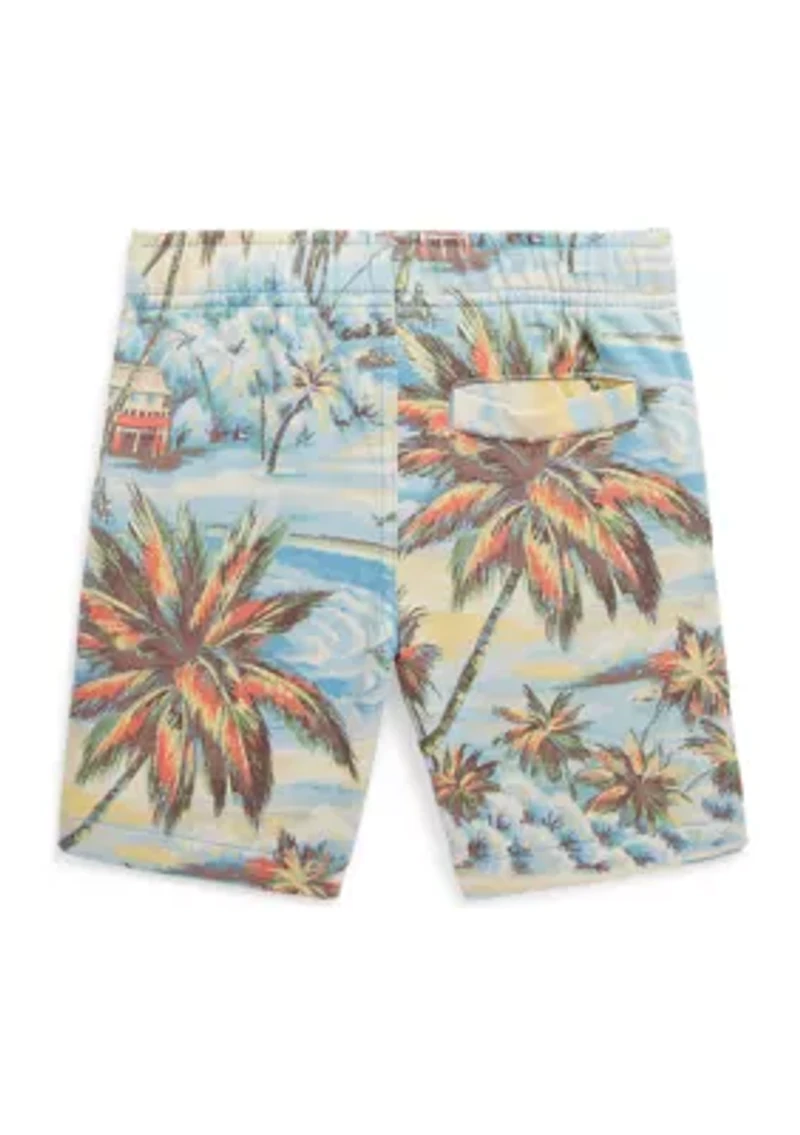 Toddler Boys Tropical Print Spa Terry Shorts