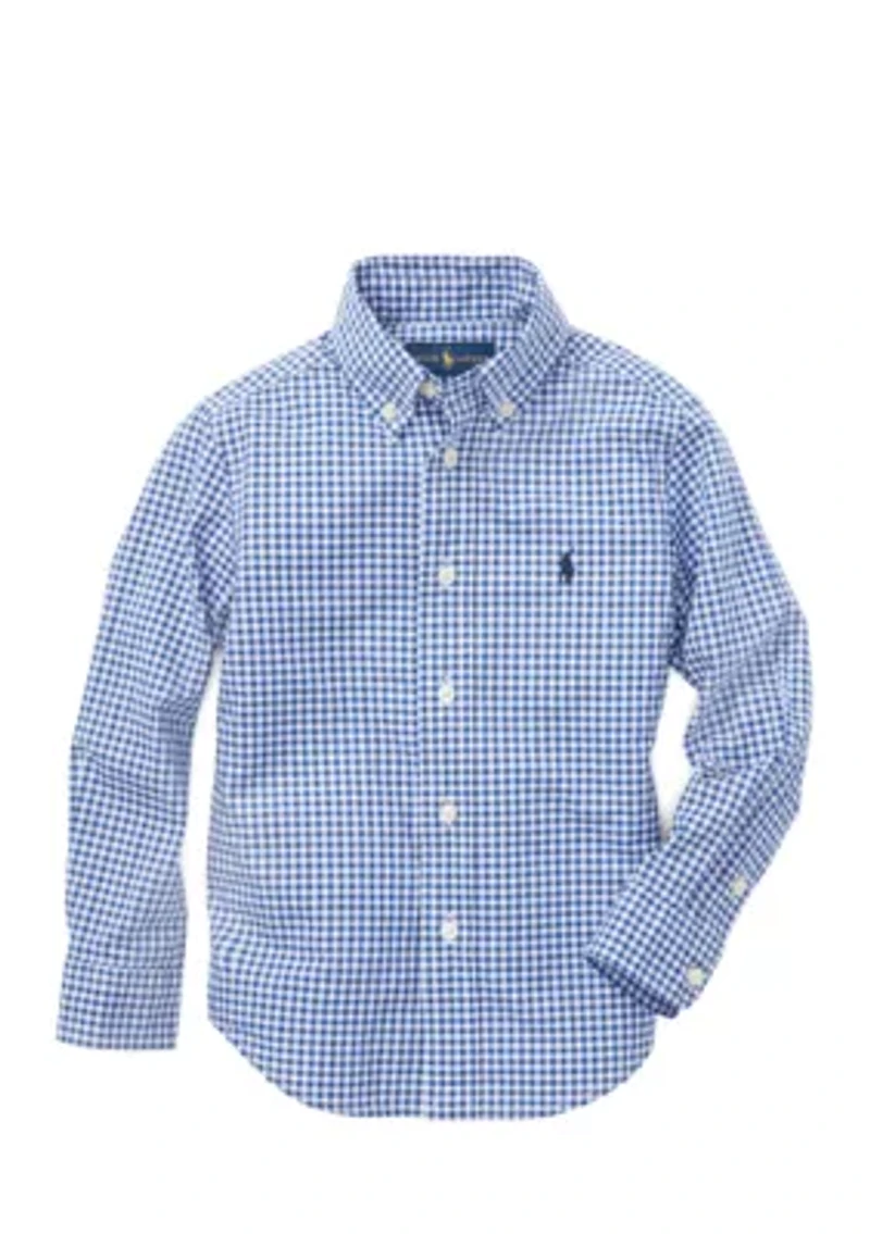 Boys 2-7 Cotton Poplin Sport Shirt