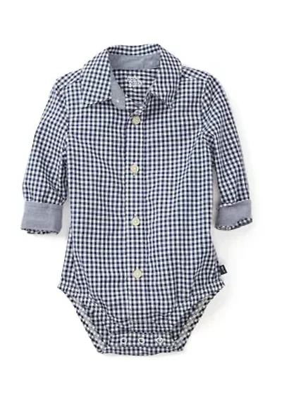 Baby Boys Woven Printed Bodysuit