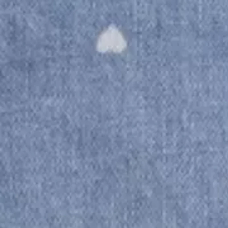 Baby Girls Denim Overalls with Hearts