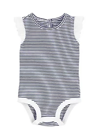 Baby Boys Sleeveless Striped Bodysuit