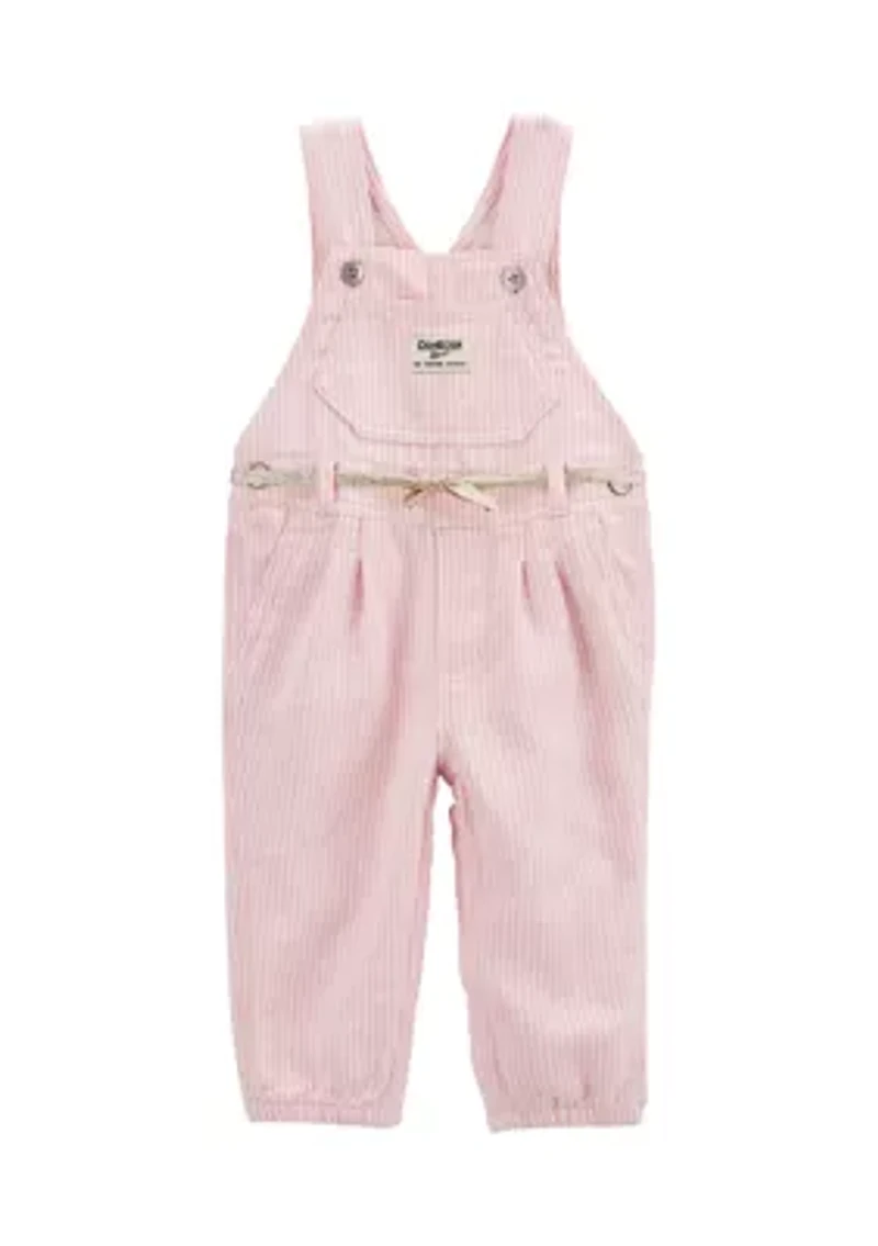 Baby Girls Knit Overalls
