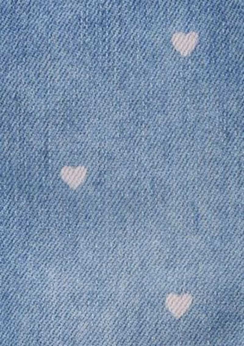 Baby Girls Heart Overalls
