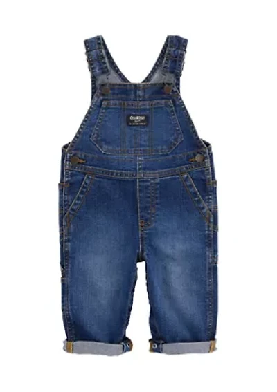 Baby Boys Stretch Denim Classic Overalls