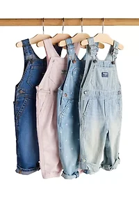 Baby Boys Knit-Like Denim Overalls