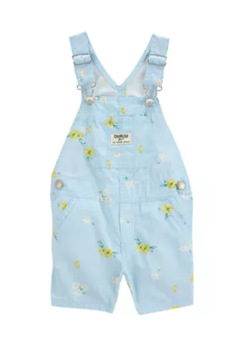 Baby Girls Woven Shortalls