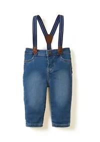 Baby Boys Denim Suspenders