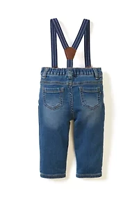 Baby Boys Denim Suspenders