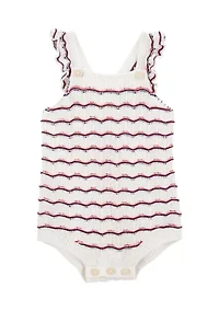 Baby Girls Crochet Bubble Romper