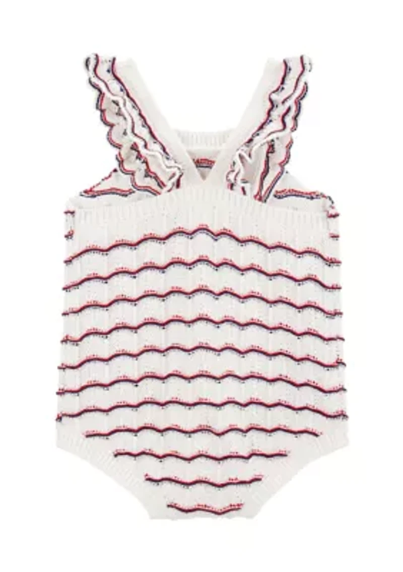 Baby Girls Crochet Bubble Romper