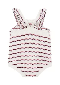 Baby Girls Crochet Bubble Romper