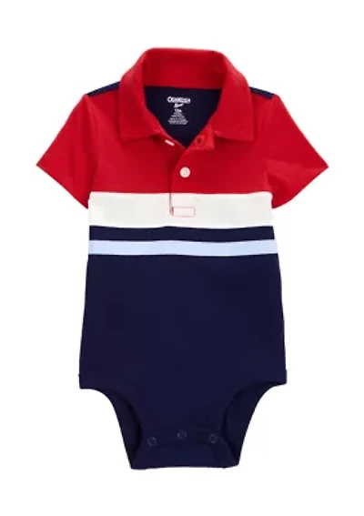 Baby Boys Polo Bodysuit