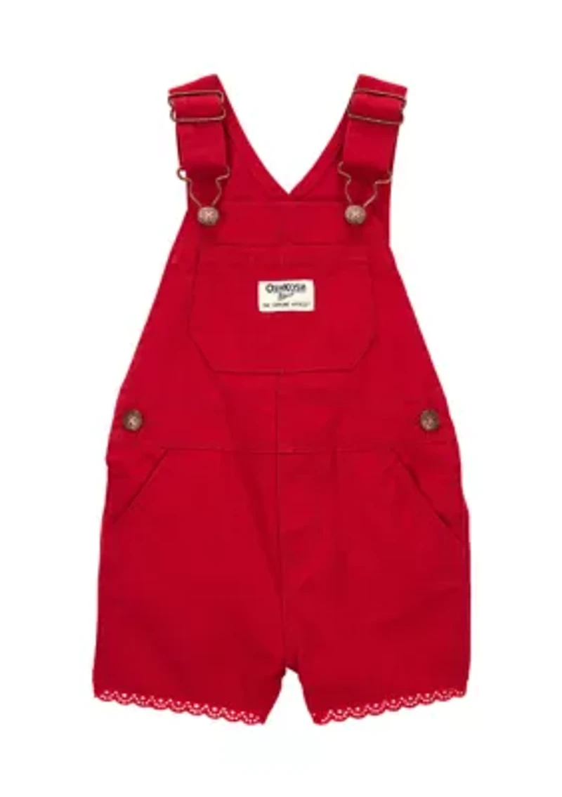 Baby Boys Twill Shortalls