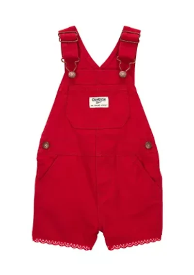 Baby Boys Twill Shortalls