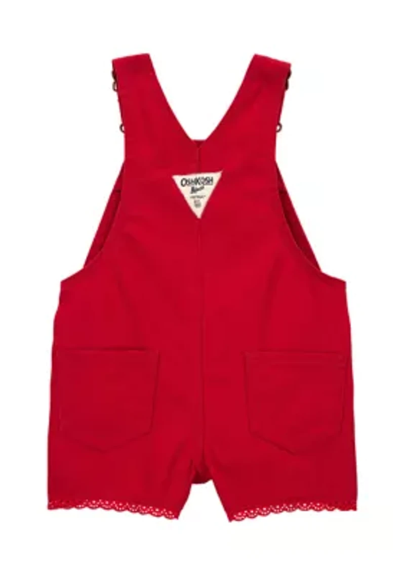Baby Boys Twill Shortalls