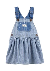 Baby Girls Sleeveless Chambray Skirtall