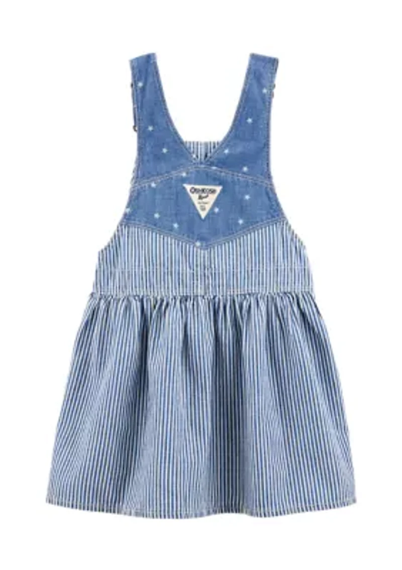 Baby Girls Sleeveless Chambray Skirtall