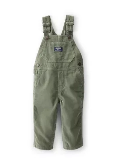 Baby Boys Solid Corduroy Overalls
