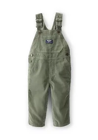 Baby Boys Solid Corduroy Overalls
