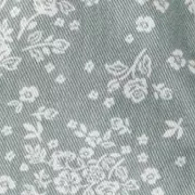 Baby Girls Floral Print Overalls