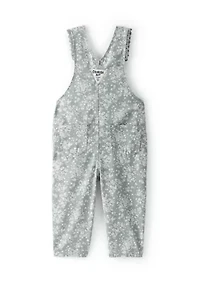 Baby Girls Floral Print Overalls