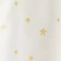 Baby Girls Star Print Cotton Long-Sleeve Fashion Bodysuit